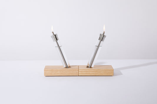 Migration / a modern oil candle (set of two candles)